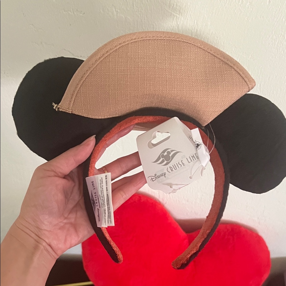 #1457** Unisex’s Cruise Line Black and Tan Mouse Ear Headband - Picture 4 of 11
